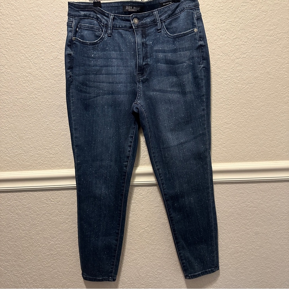Judy Blue Speckle Wash Skinny Jeans Relaxed Fit Women’s Size 11/30 - Picture 4 of 11
